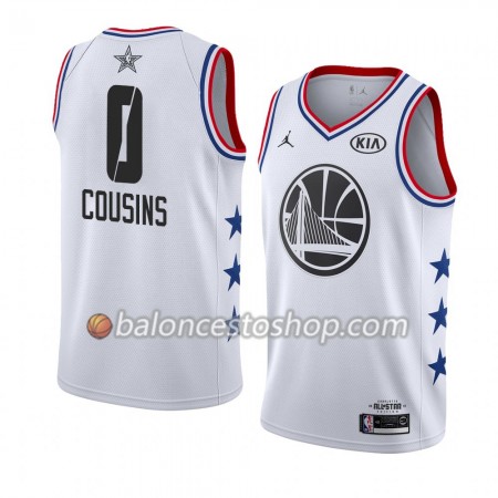 Camiseta Hombre NBA Golden State Warriors DeMarcus Cousins 0 2019 All-Star Jordan Brand Blanco Swingman